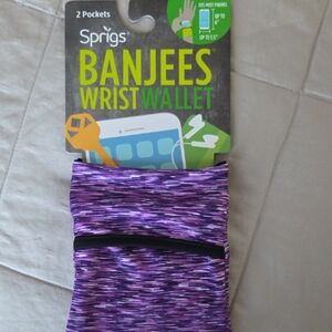 Sprigs Purple Banjees Wrist Wallet